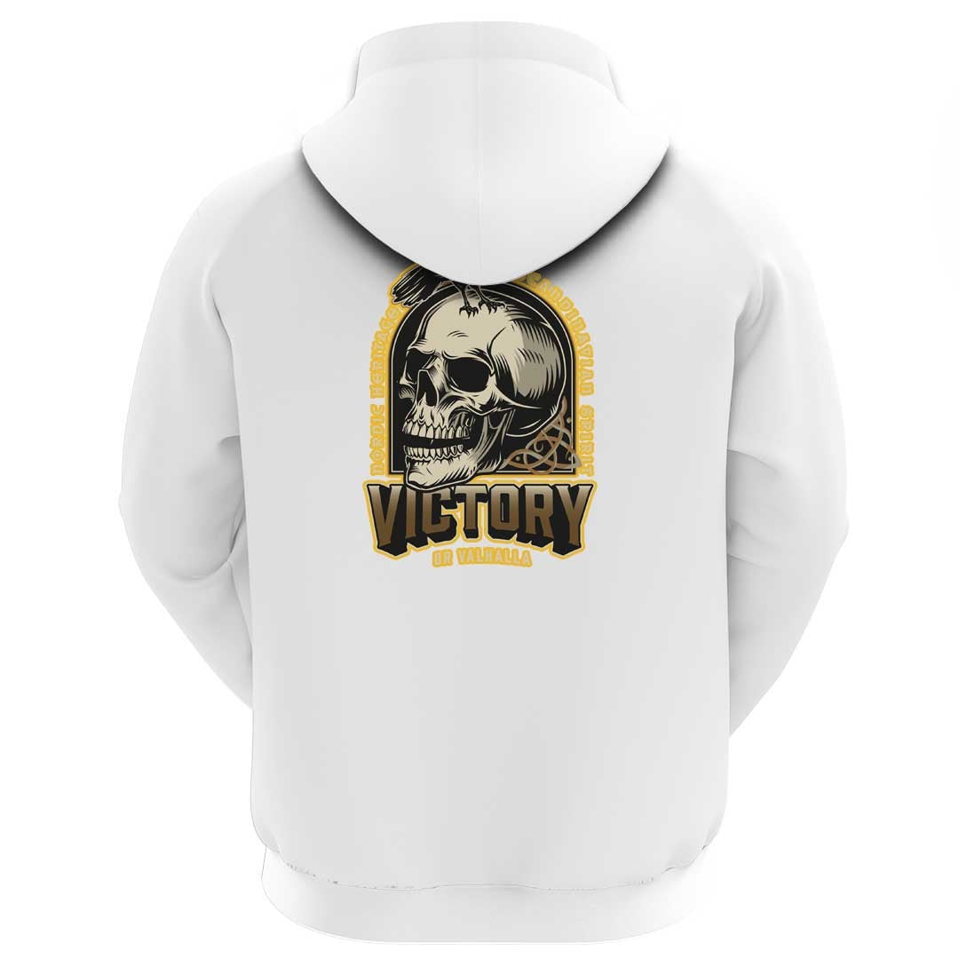 Viking Clothing Viking Raven and Skull Hoodie RLT12