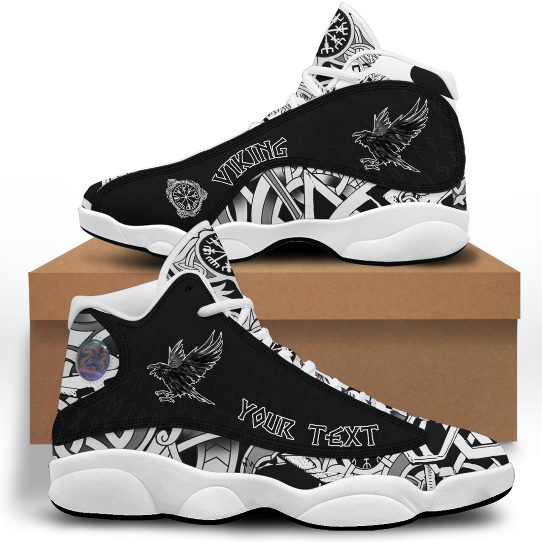 (Custom) Viking - Raven Sneakers J13 RLT12