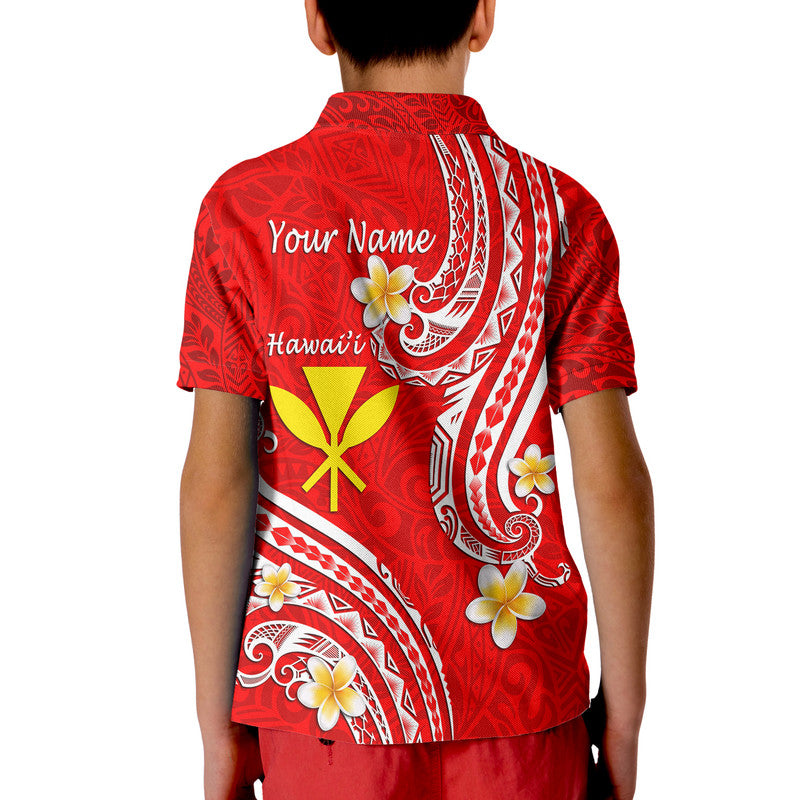 Custom Hawaii Polo Shirt Red Polynesian Line Style LT9