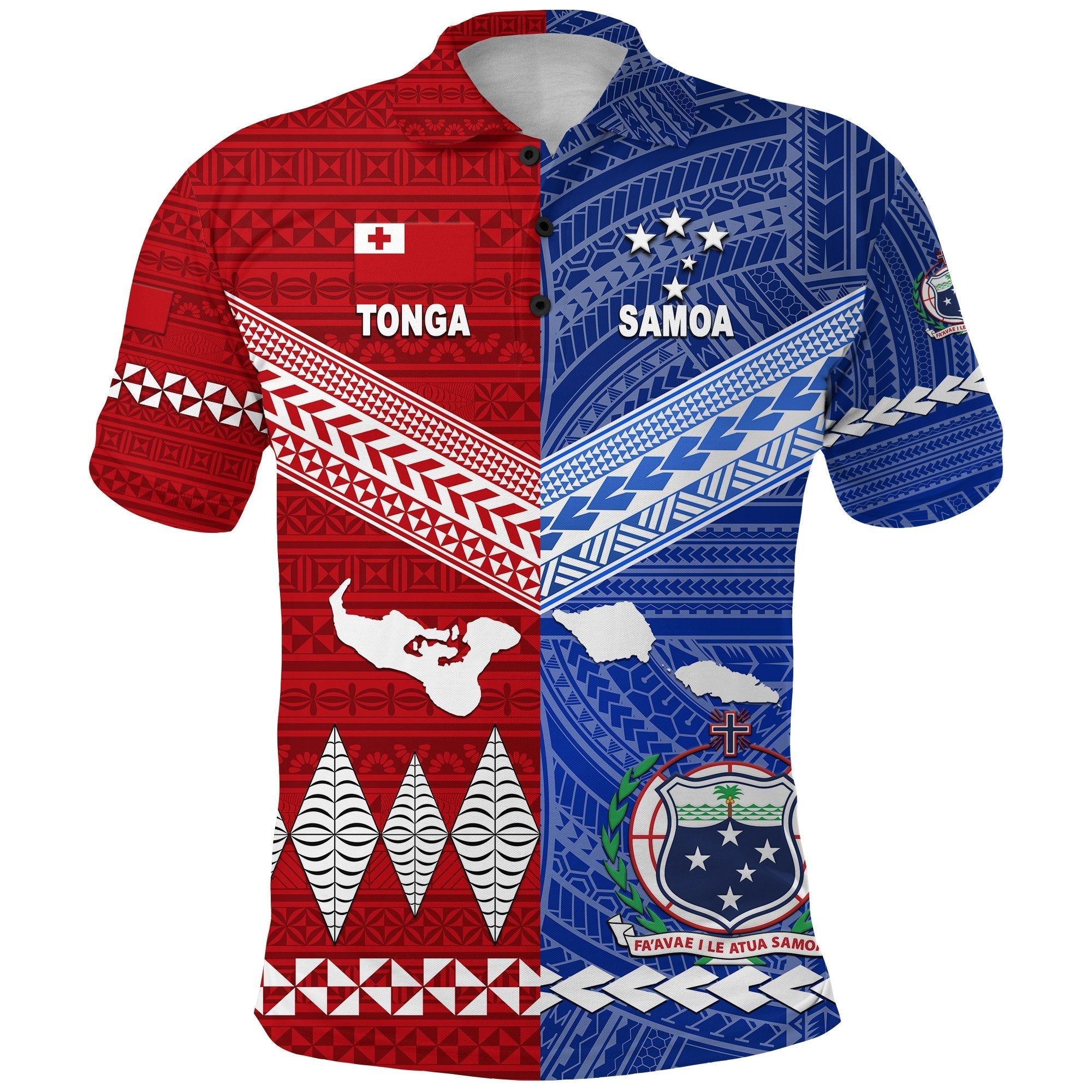 Tonga Samoa Polo Shirt Together Unique Style LT8
