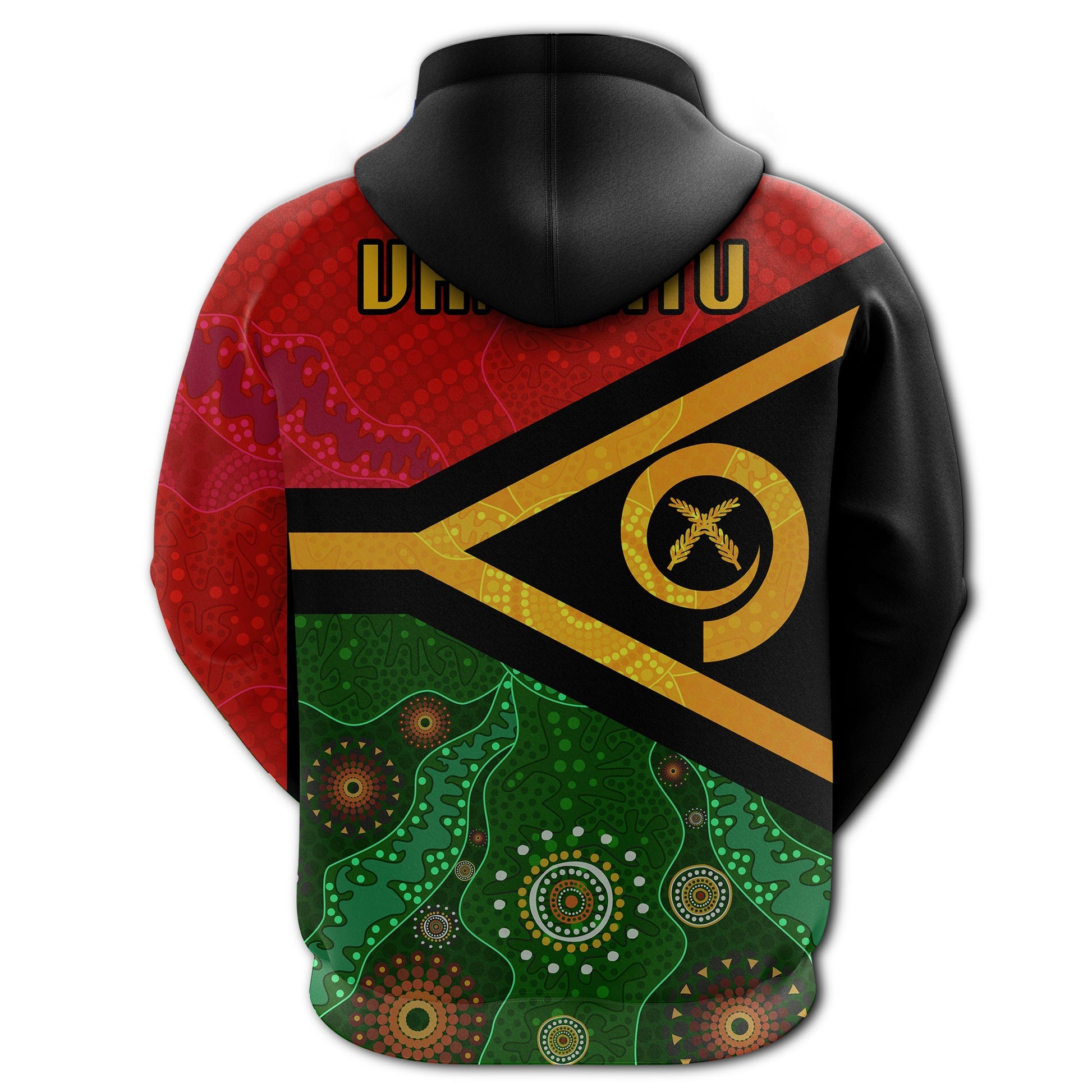 Vanuatu With Aboriginal Patterns Hoodie LT20