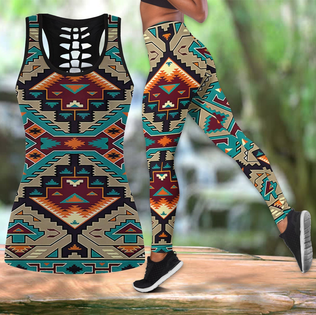 Native American Culture Design Native Tank Top and Leggings Set LT10