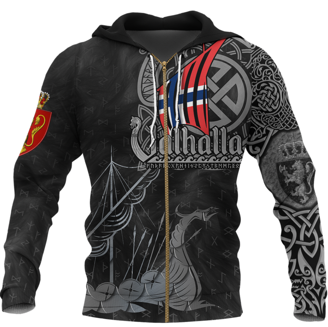 Viking Clothing Viking Norway Drakkar Zip Hoodie RLT12