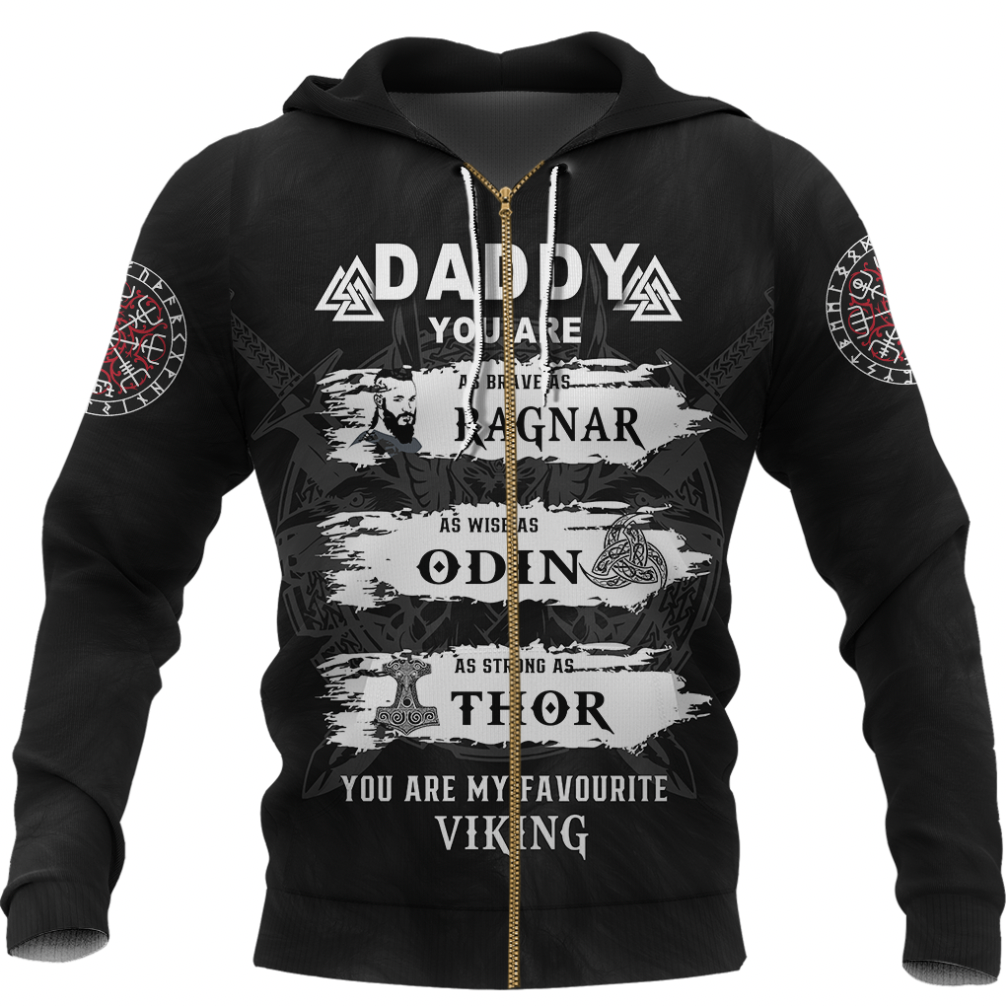 Viking Clothing Viking Daddy Zip Hoodie RLT12