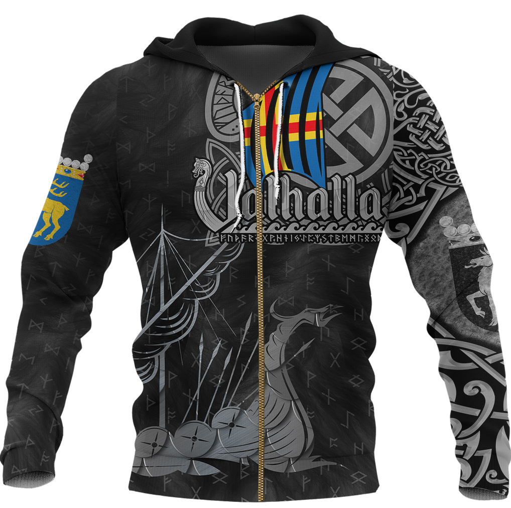 Viking Clothing Viking land Drakkar Zip Hoodie RLT12