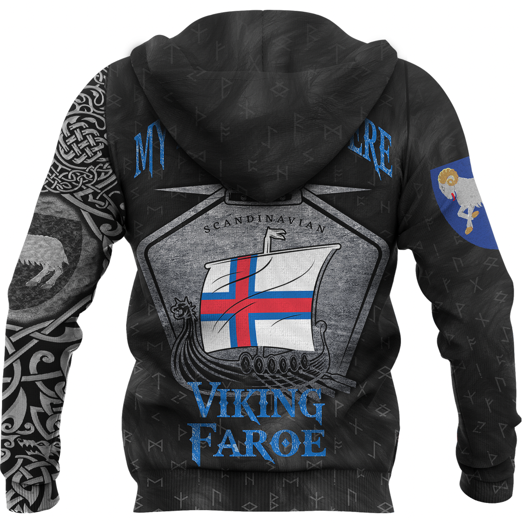 Viking Faroe Islands Drakkar Zip Hoodie RLT12