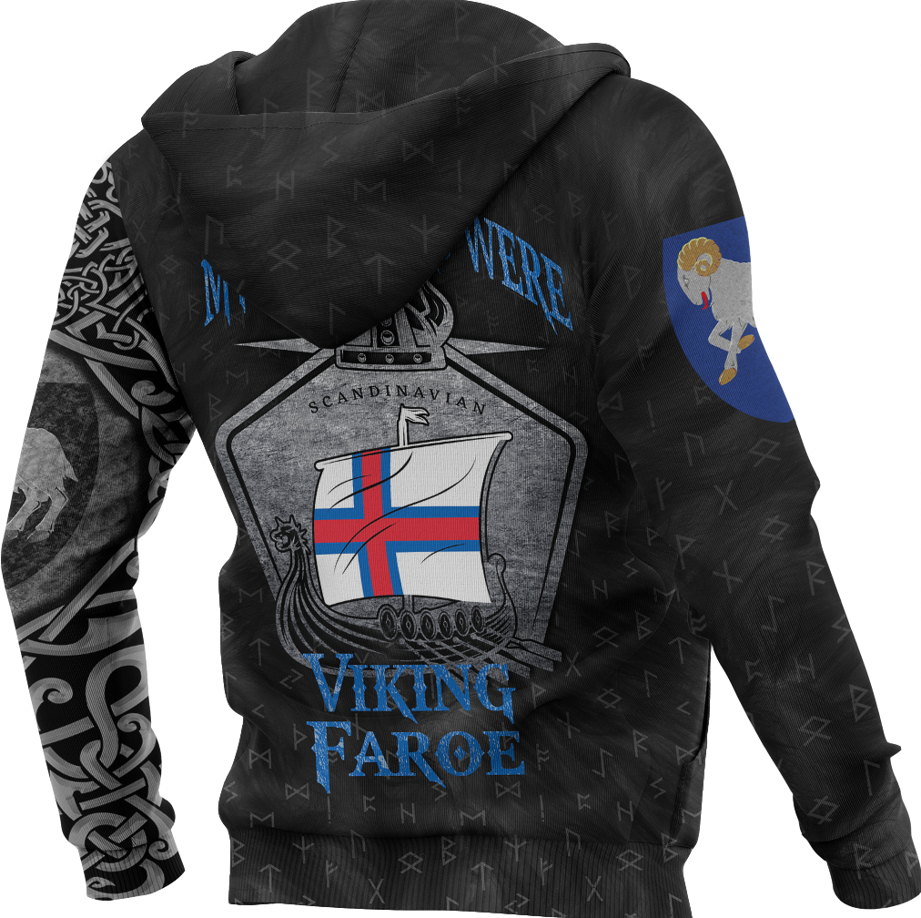 Viking Faroe Islands Drakkar Zip Hoodie RLT12