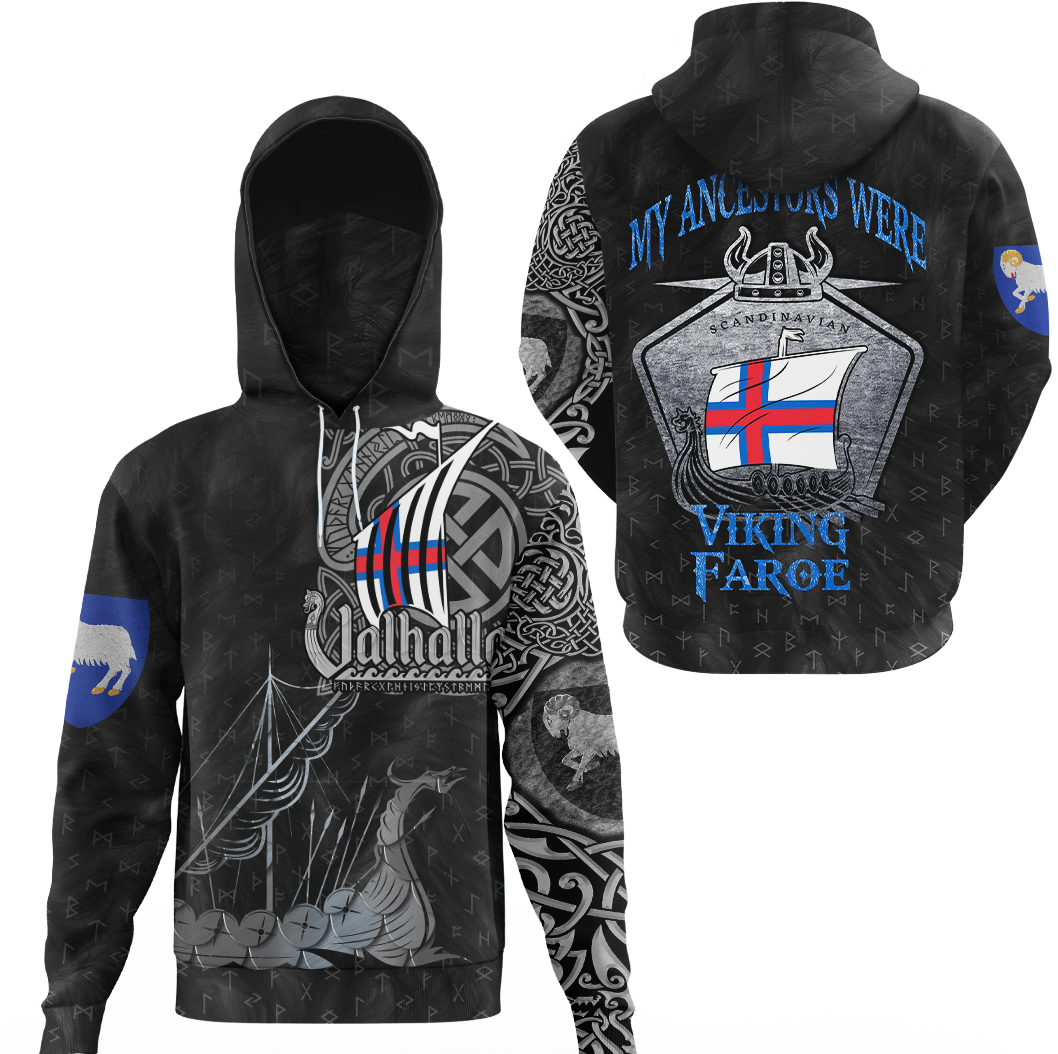 Viking Faroe Islands Drakkar Gaiter Hoodie RLT12