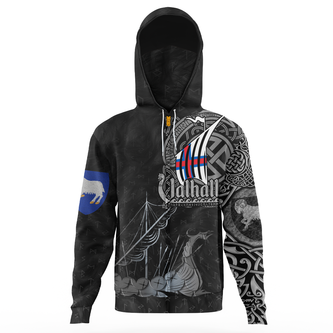Viking Faroe Islands Drakkar Gaiter Hoodie RLT12
