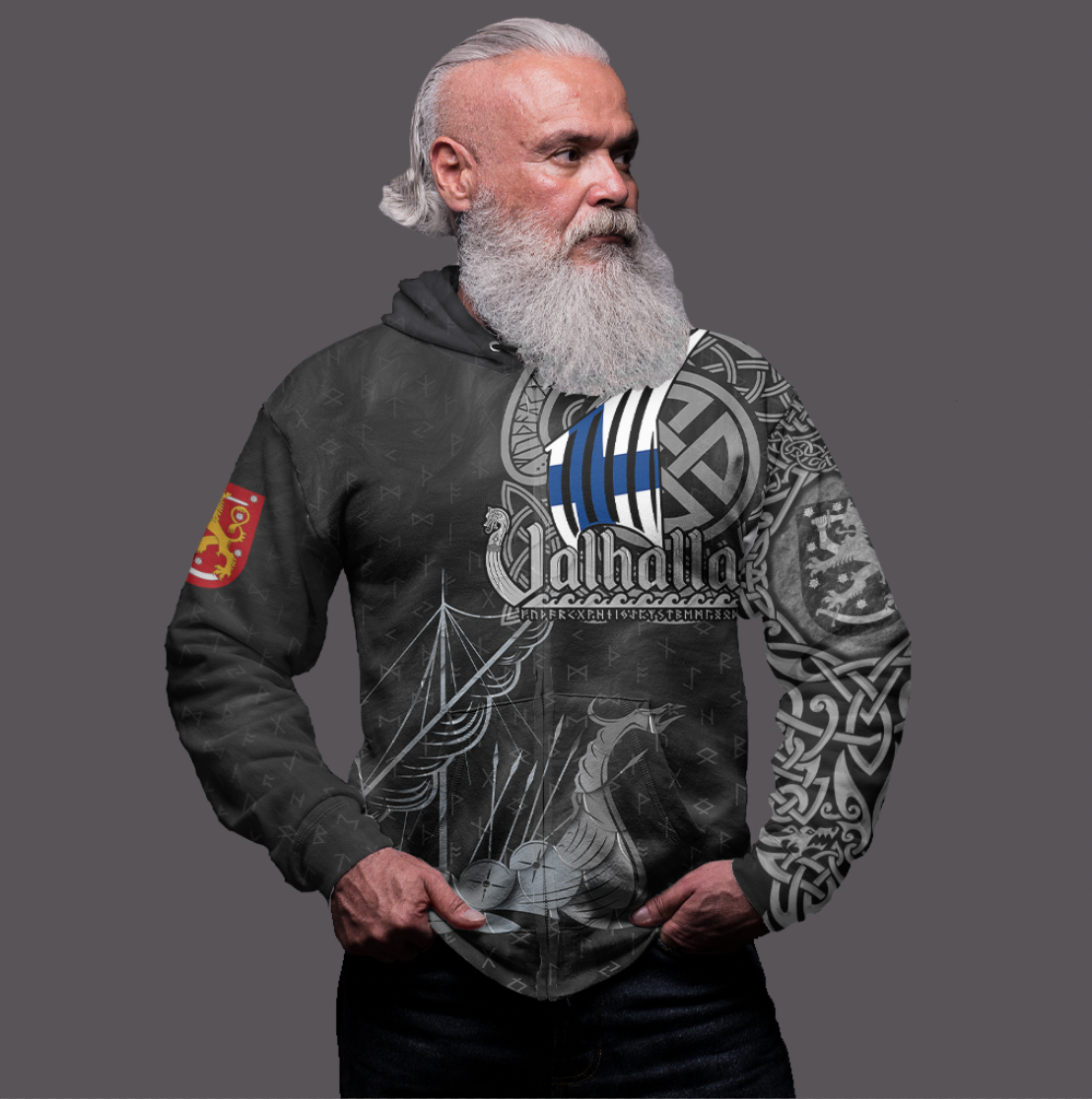 Viking Clothing Viking Finland Drakkar Zip Hoodie RLT12