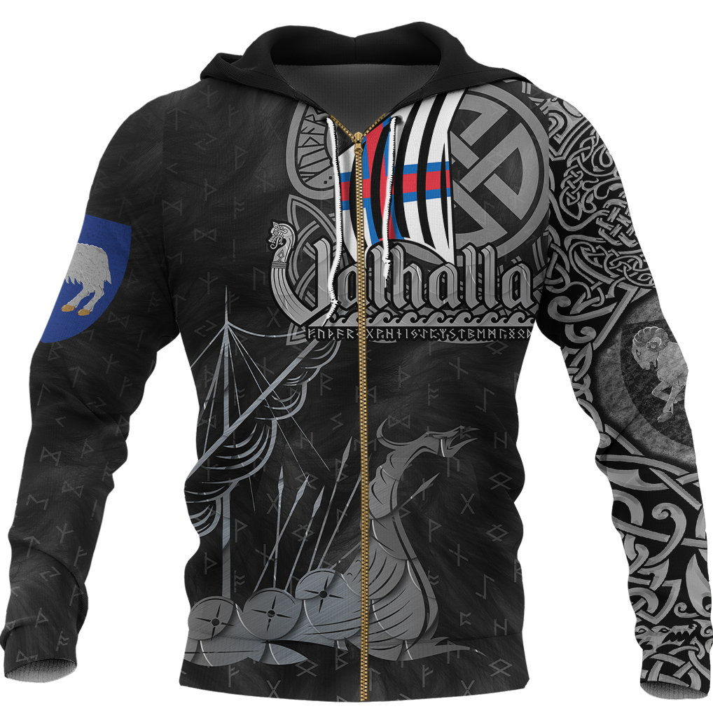 Viking Faroe Islands Drakkar Zip Hoodie RLT12