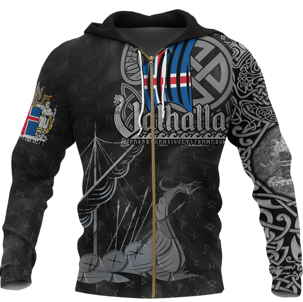 Viking Clothing Viking Iceland Drakkar Zip Hoodie RLT12