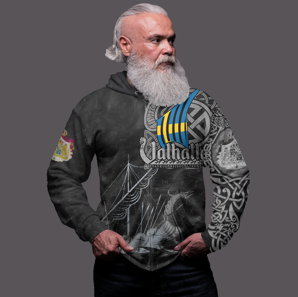 Viking Clothing Viking Sweden Drakkar Zip Hoodie RLT12