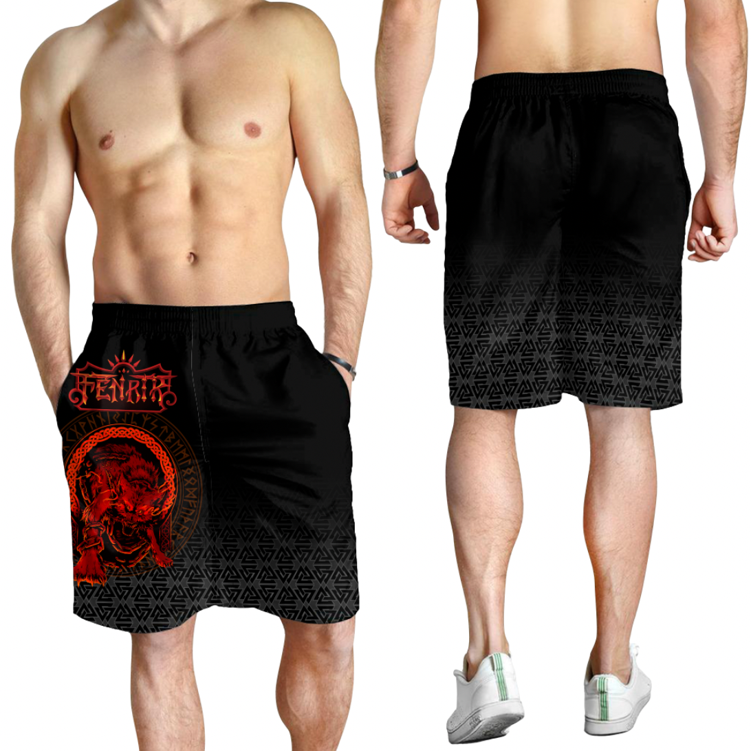 Viking Men's Shorts - Fenrir Norse 3D RLT12