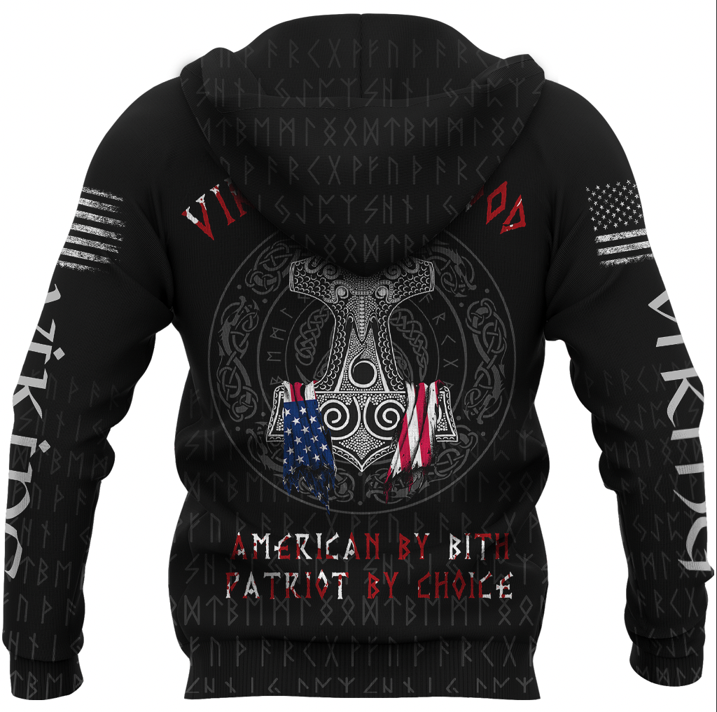 Viking Clothing Viking American By Blood Hoodie RLT12