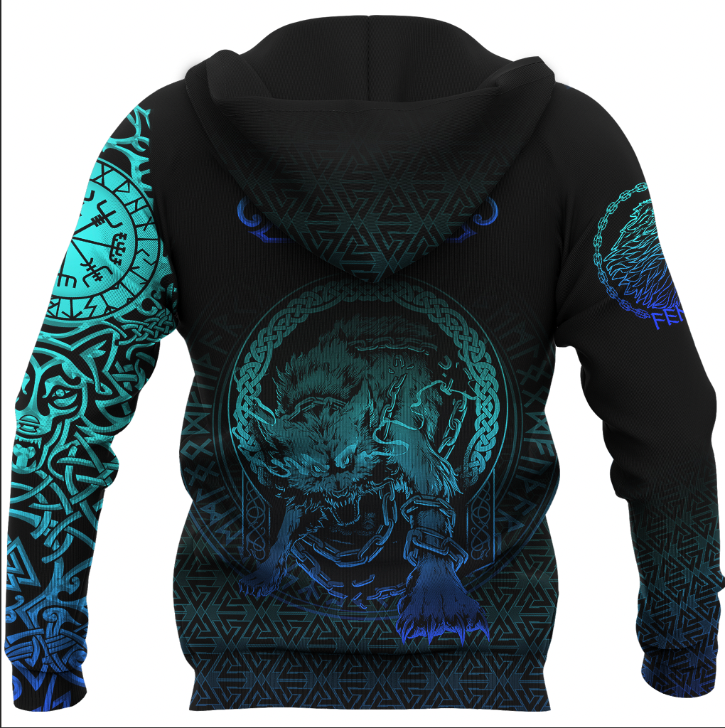 Viking Clothing Viking Fenrir Norse 3D Special Hoodie RLT12
