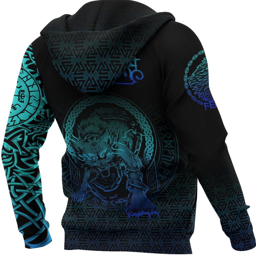 Viking Clothing Viking Fenrir Norse 3D Special Hoodie RLT12