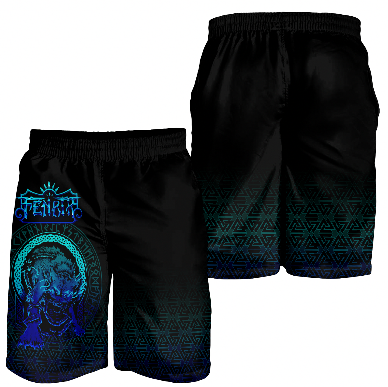 Viking Men's Shorts - Fenrir Norse 3D Special RLT12