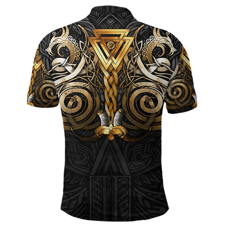 Viking Clothing Viking Valknut Odin Norse Mythology Polo Shirt RLT12