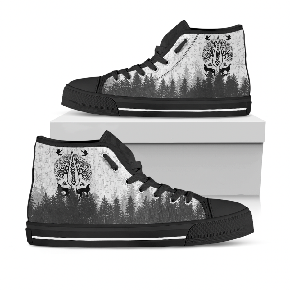 Viking High Top Shoes Viking Spear of Odin Forest RLT12