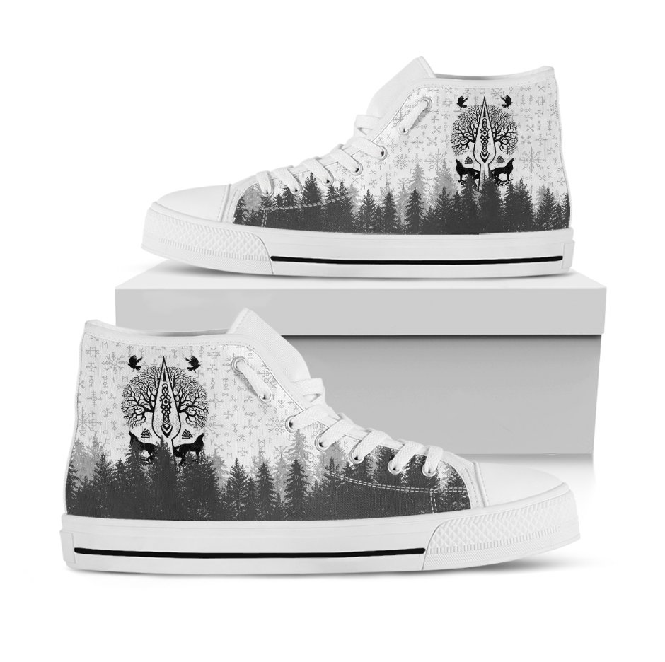 Viking High Top Shoes Viking Spear of Odin Forest RLT12