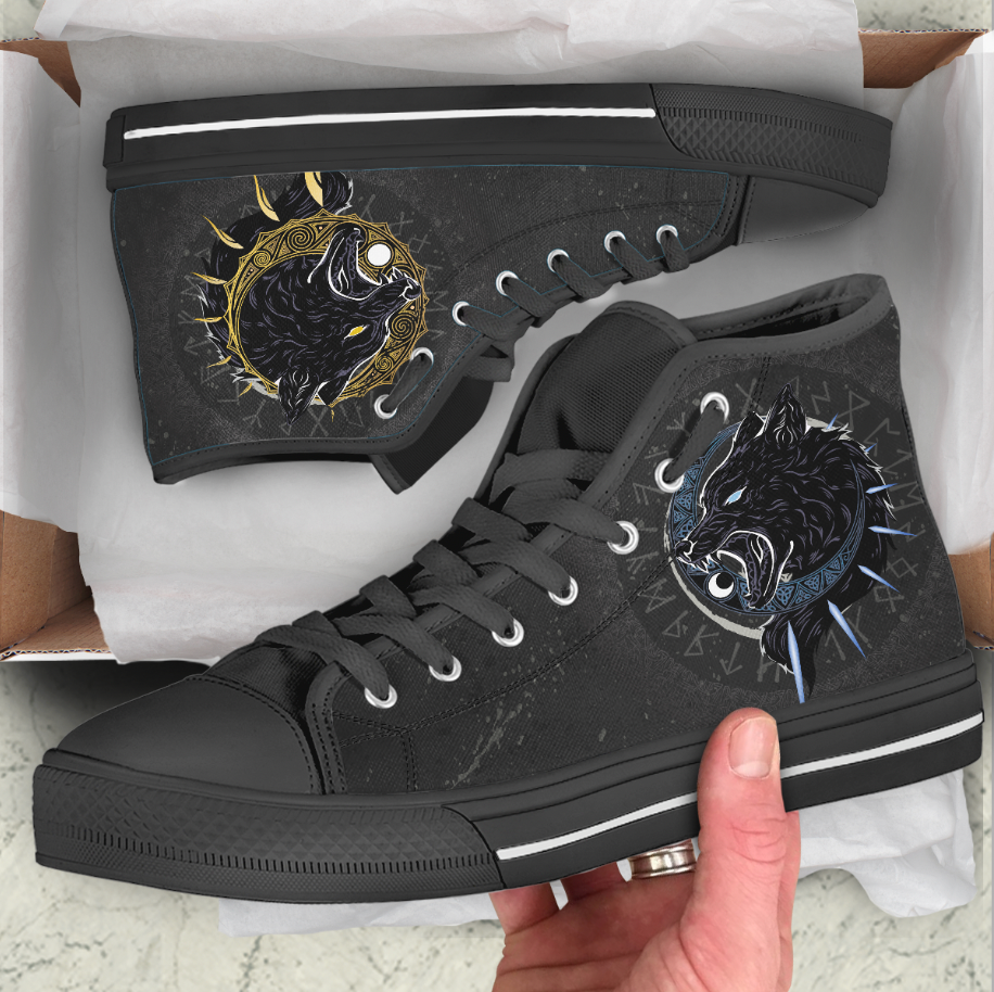 Viking High Top Shoes Viking Skoll and Hati Norse RLT12