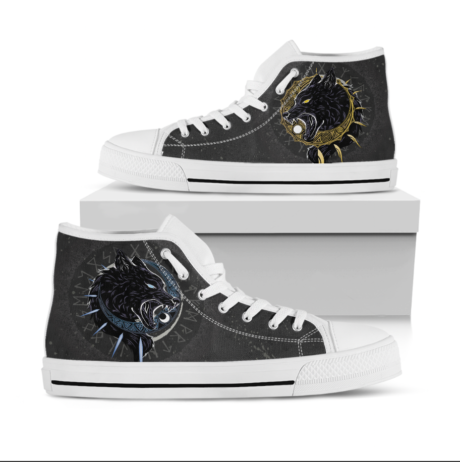 Viking High Top Shoes Viking Skoll and Hati Norse RLT12
