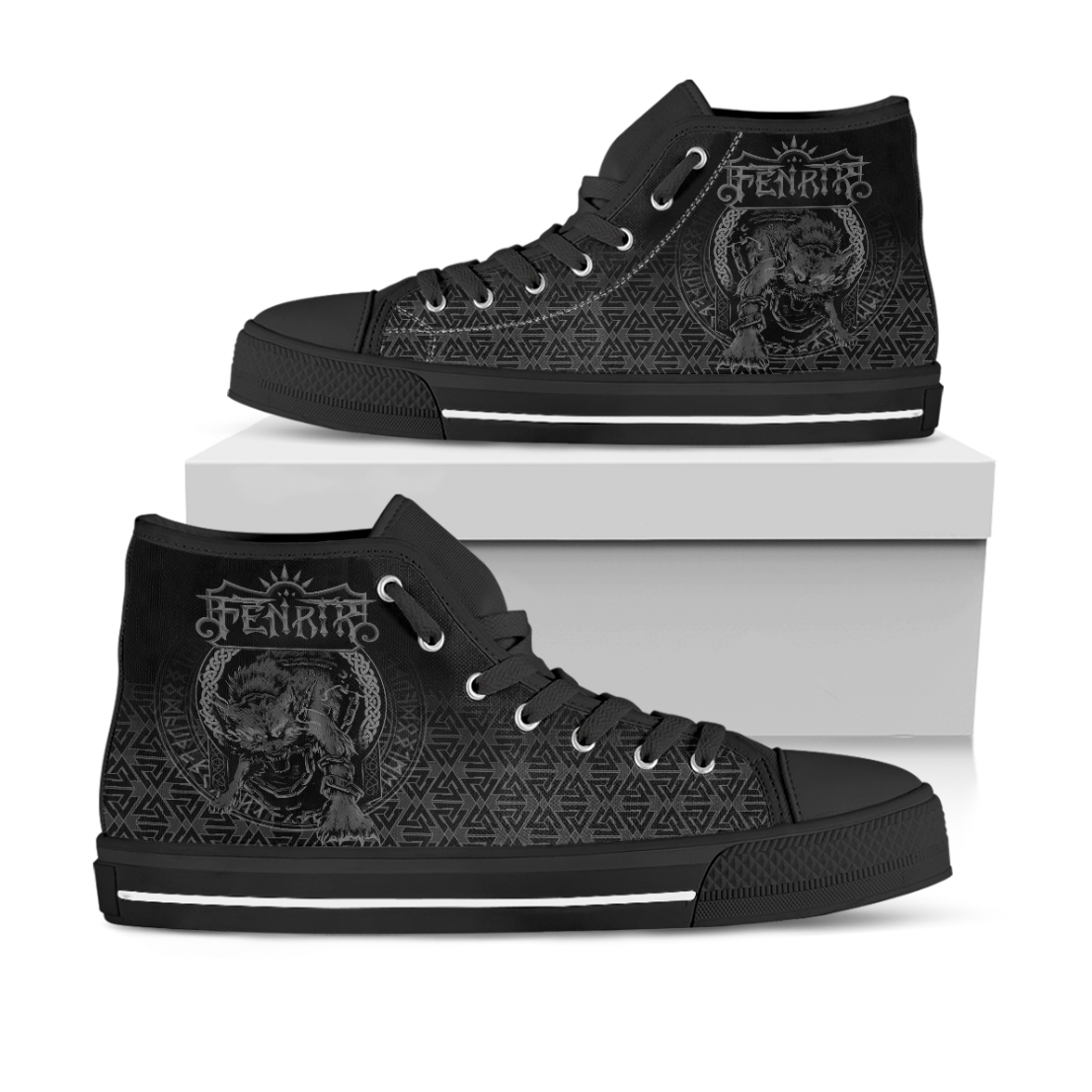 Viking High Top Shoes Viking Fenrir Norse 3D RLT12