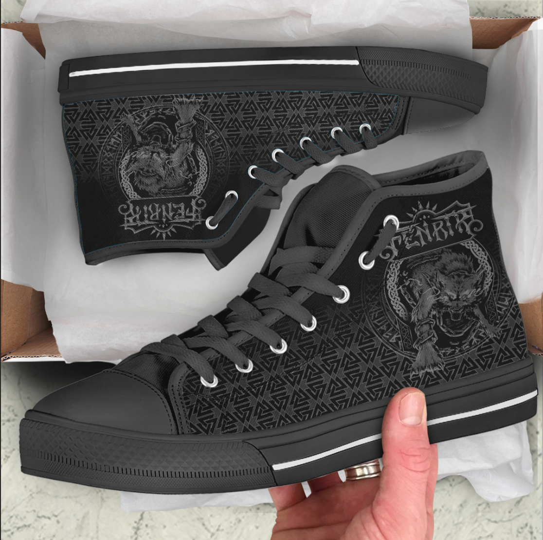 Viking High Top Shoes Viking Fenrir Norse 3D RLT12