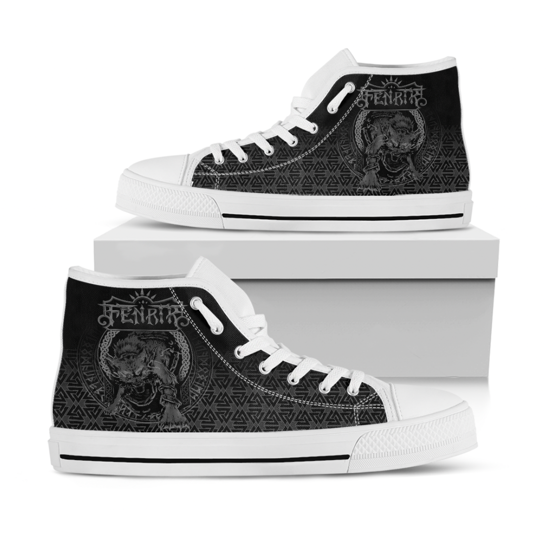 Viking High Top Shoes Viking Fenrir Norse 3D RLT12