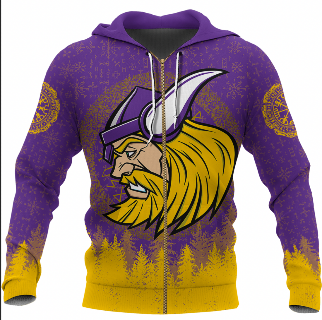 Viking Clothing Viking Warrior Zip Hoodie RLT12