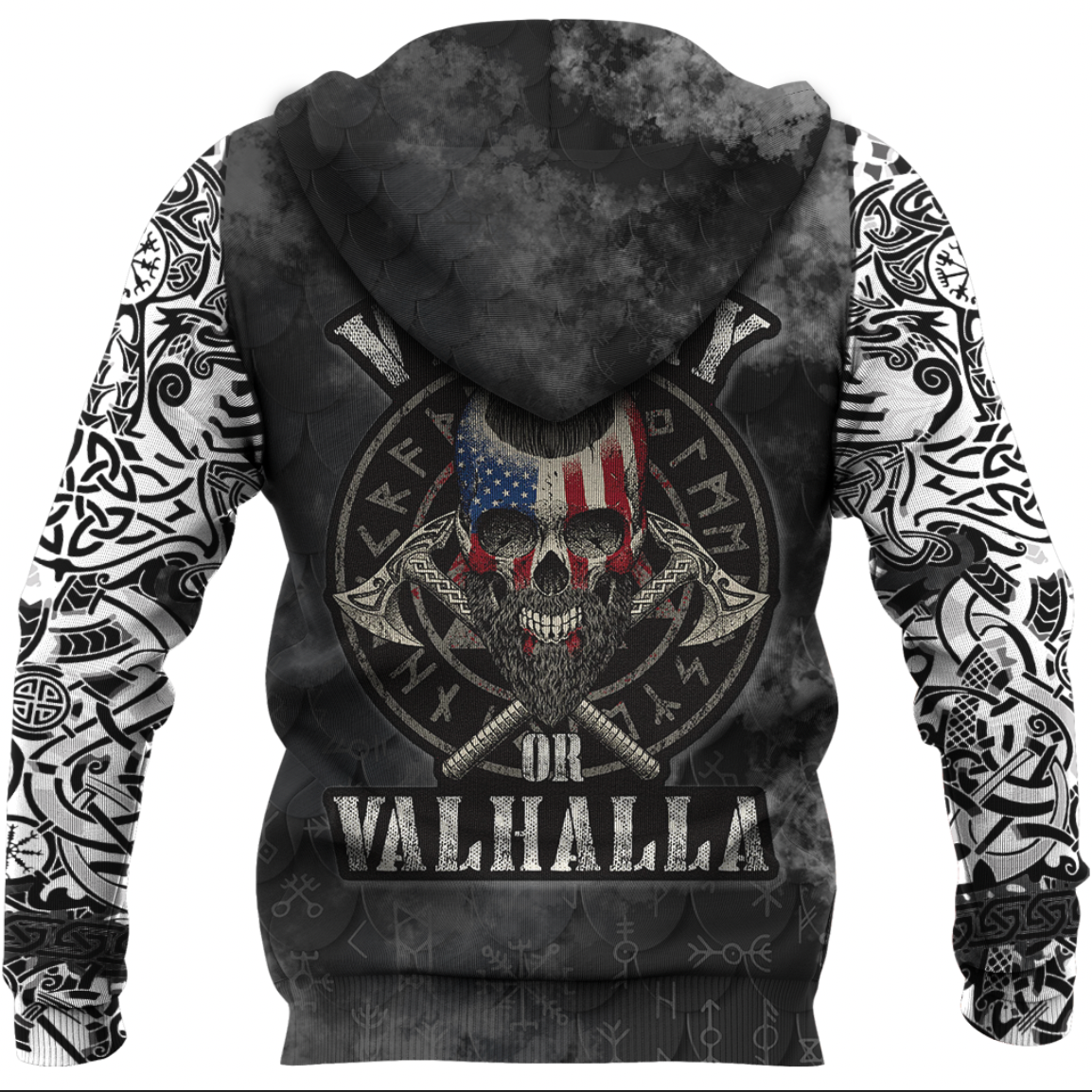 Viking Clothing Viking Mystical Raven American Hoodie RLT12