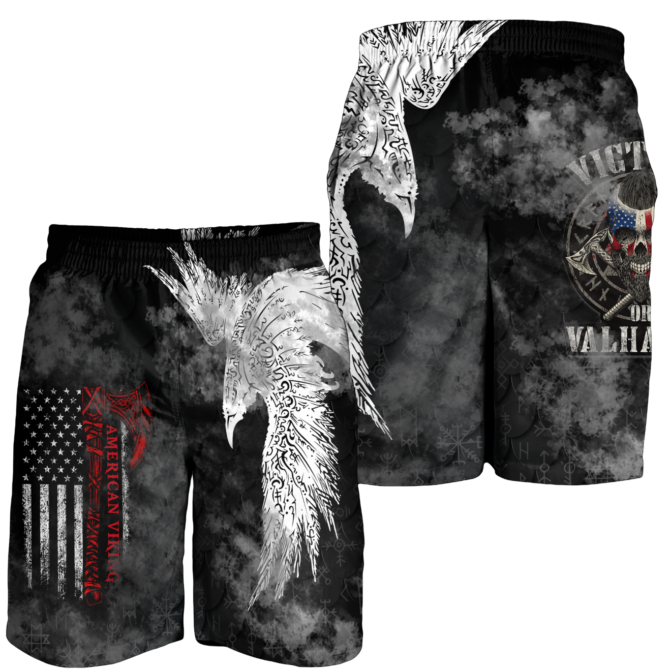 Viking Men's Shorts - Viking Mystical Raven American RLT12