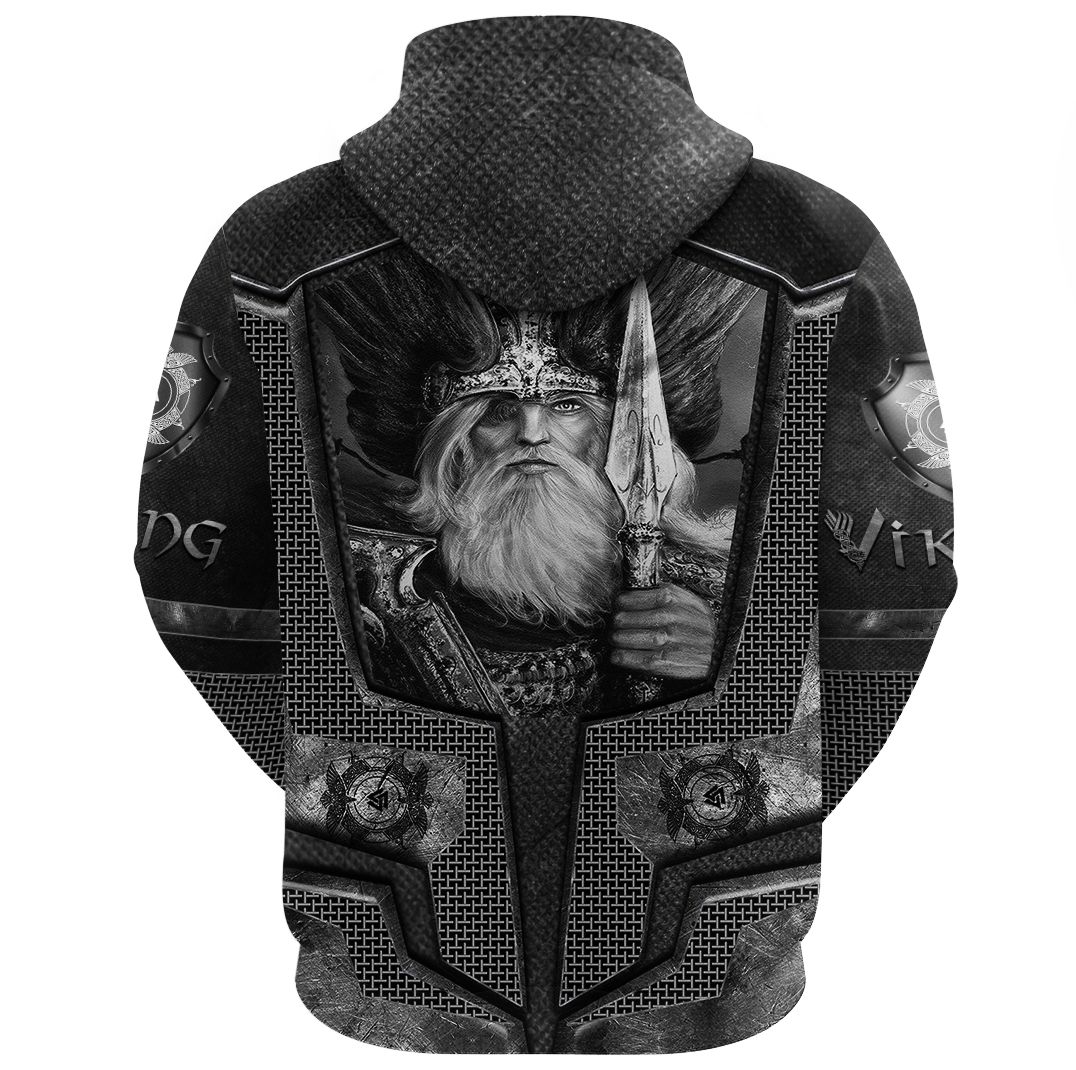 Viking Clothing Armor 3D Style Viking Odin Tattoo Hoodie Gaiter RLT12