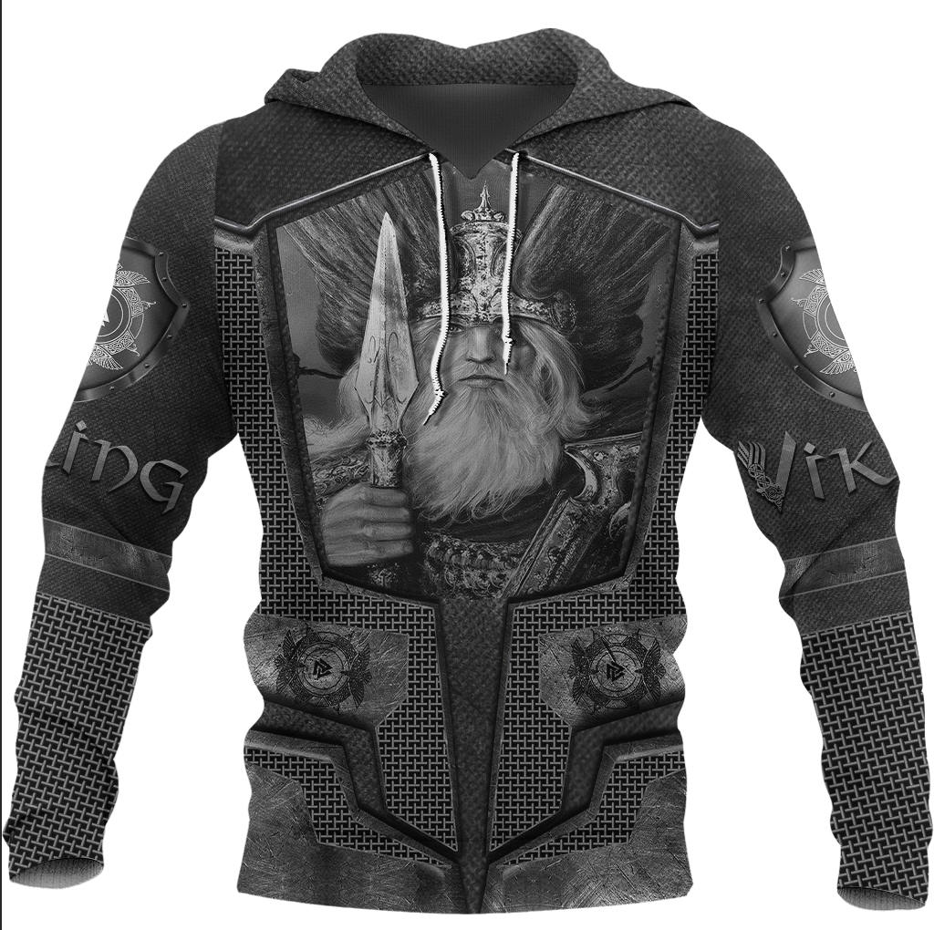 Viking Clothing Armor 3D Style Viking Odin Tattoo Viking Hoodie RLT12