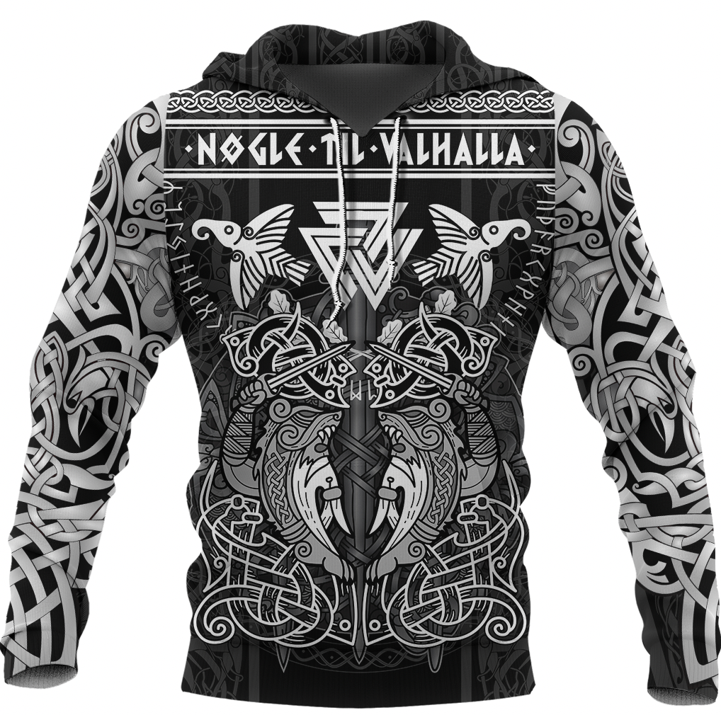 Viking Clothing Viking Valknut Valhalla Celtic Hoodie RLT12