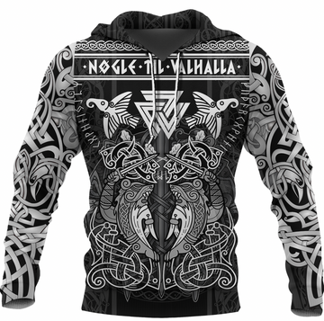 Viking Clothing Viking Valknut Valhalla Celtic Hoodie RLT12