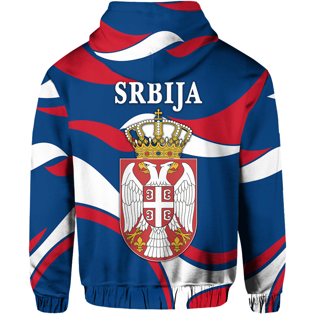 Serbia Zip Hoodie Sporty Style LT8