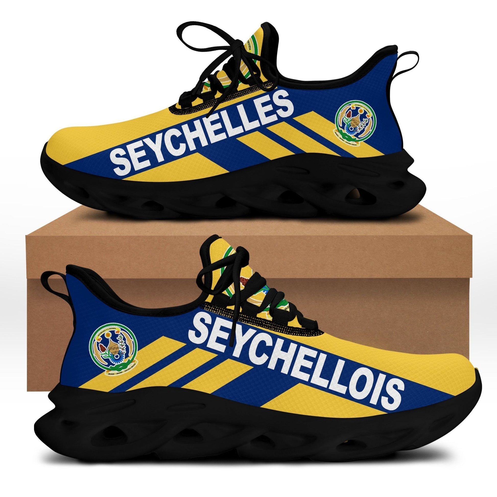 Wonder Print Shop Footwear - Seychelles Stripe Style Clunky Sneakers LT10