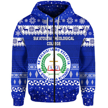 Siaatoutai Theological College Christmas Zip Hoodie Simple Style LT8