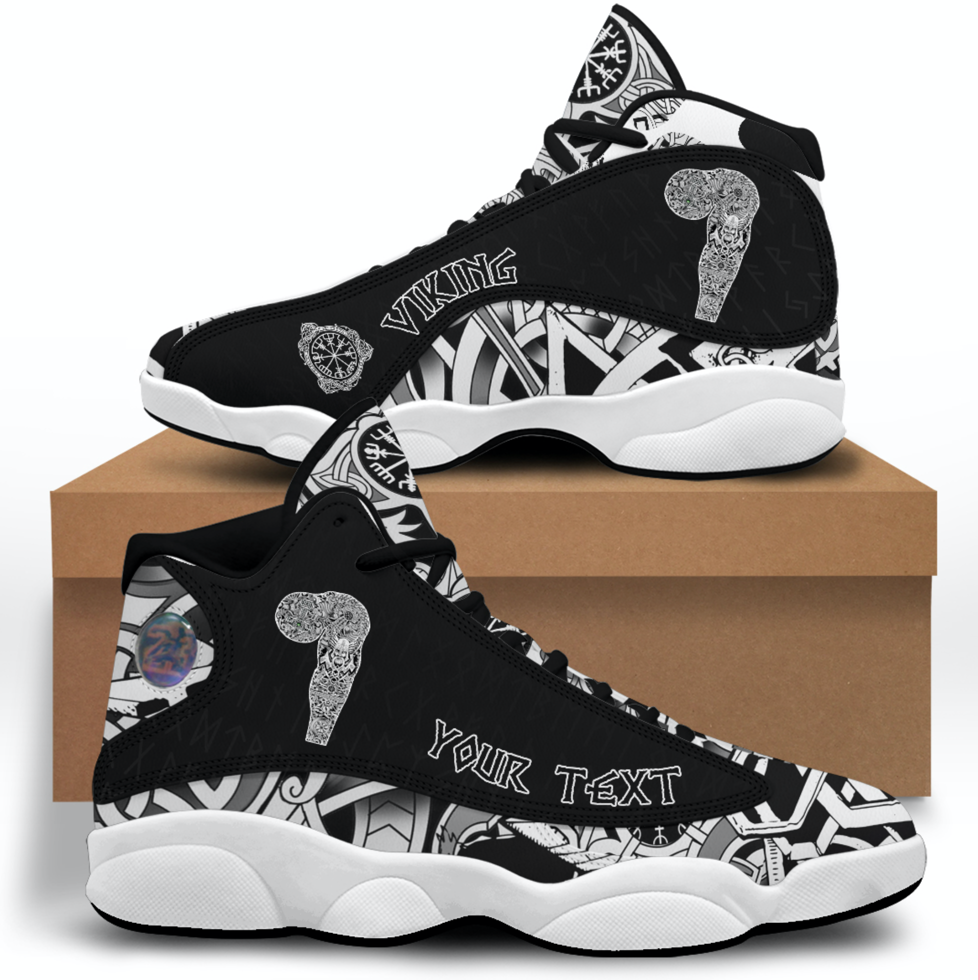 (Custom) Viking - Sleeve Tattoo Sneakers J13 RLT12