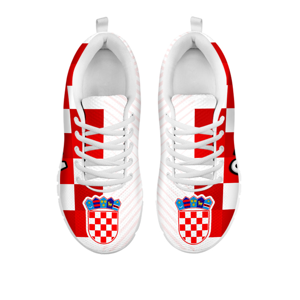 Croatia Football Sneakers Hrvatska Checkerboard Word Cup 2022 LT14