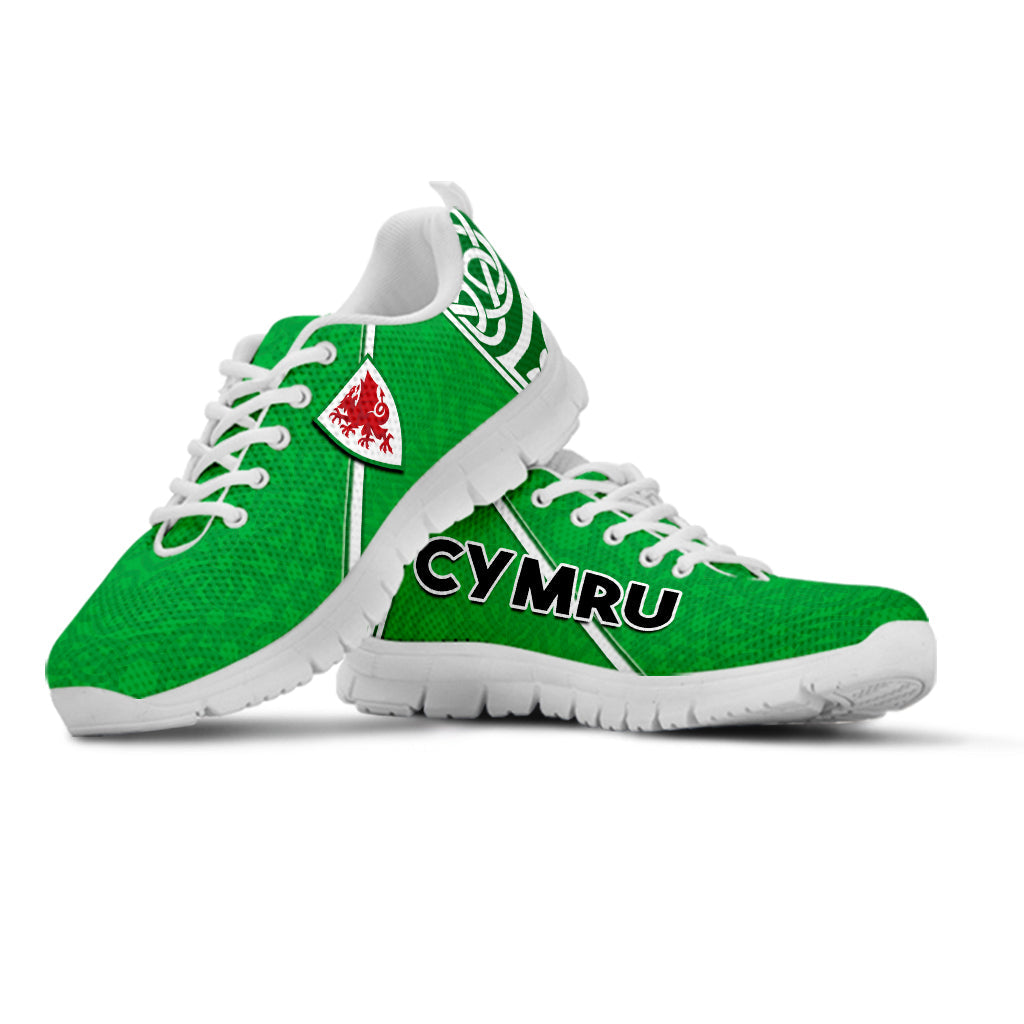 Wales Football Sneakers Come On Welsh Dragons With Celtic Knot Pattern LT14