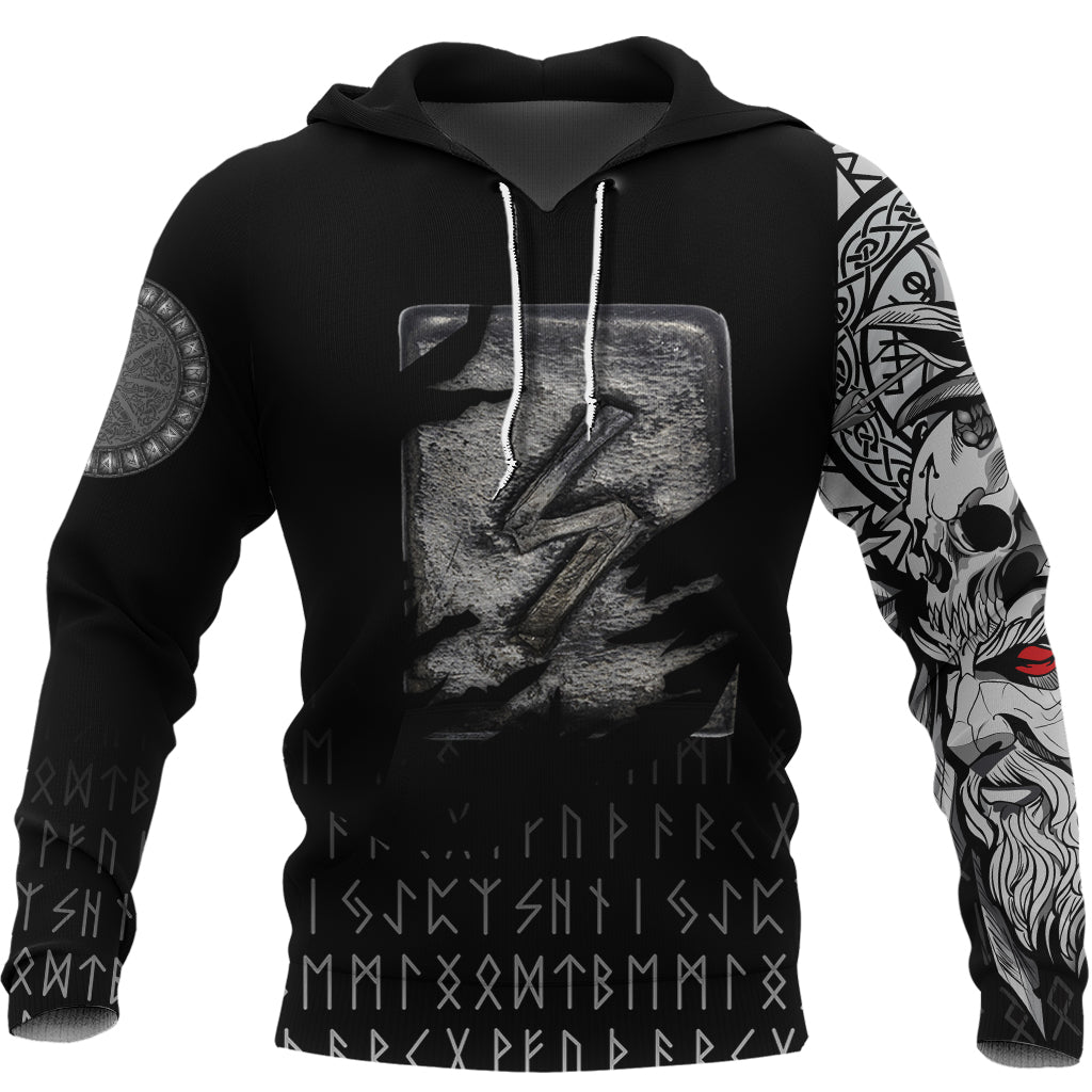 Viking Hoodie Sowilo Norse Runes RLT12