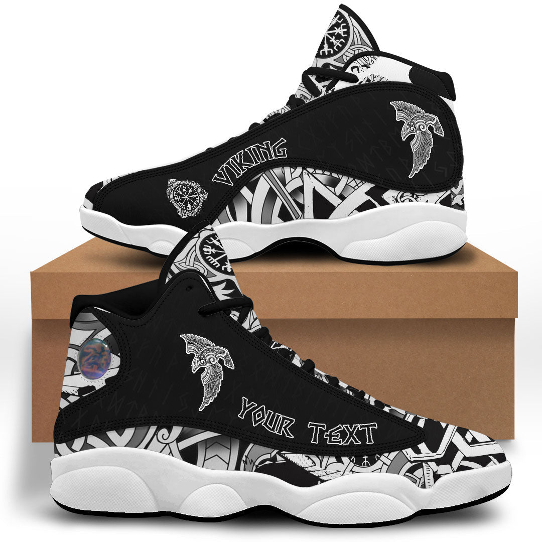 (Custom) Viking - Special Raven Tattoo Sneakers J13 RLT12