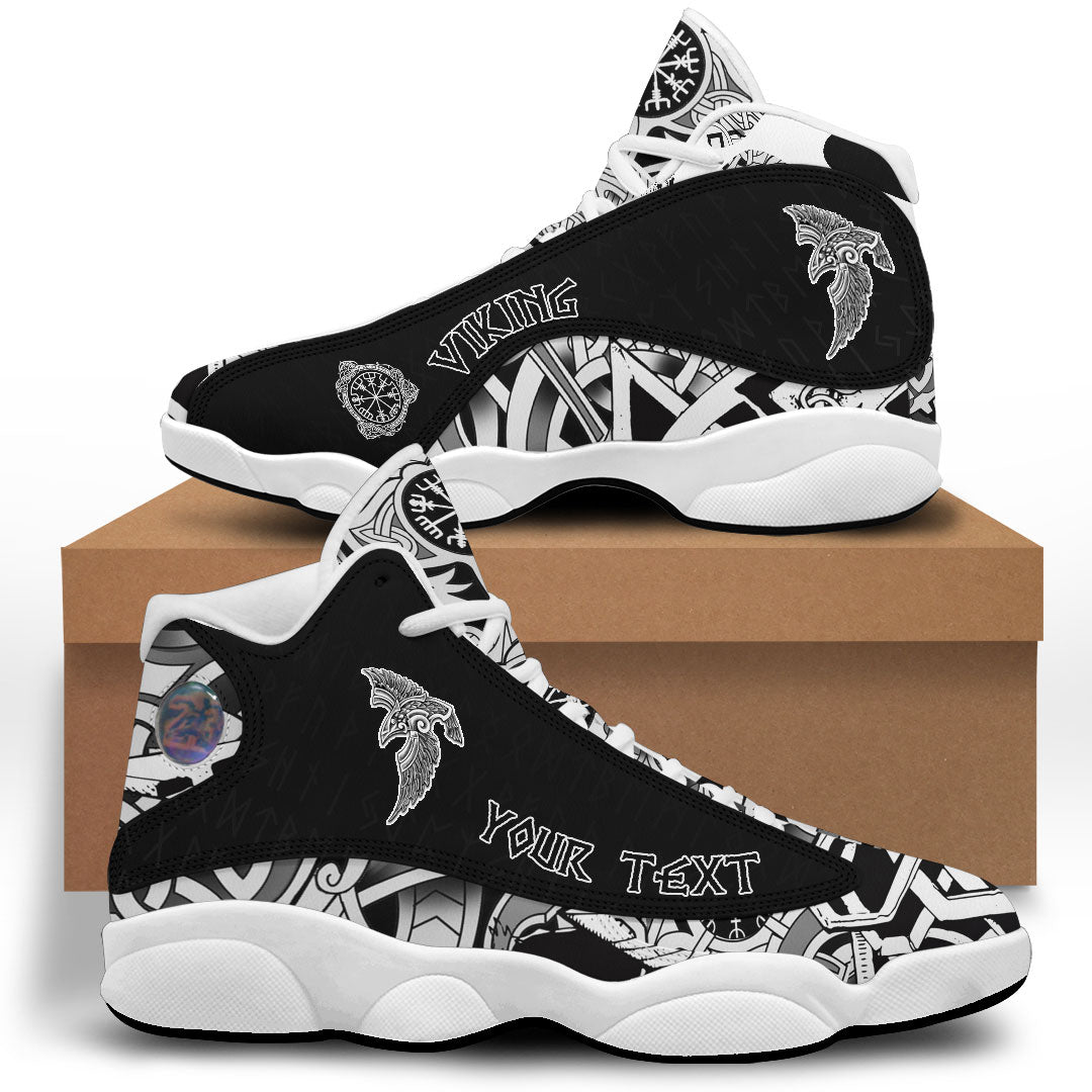 (Custom) Viking - Special Raven Tattoo Sneakers J13 RLT12