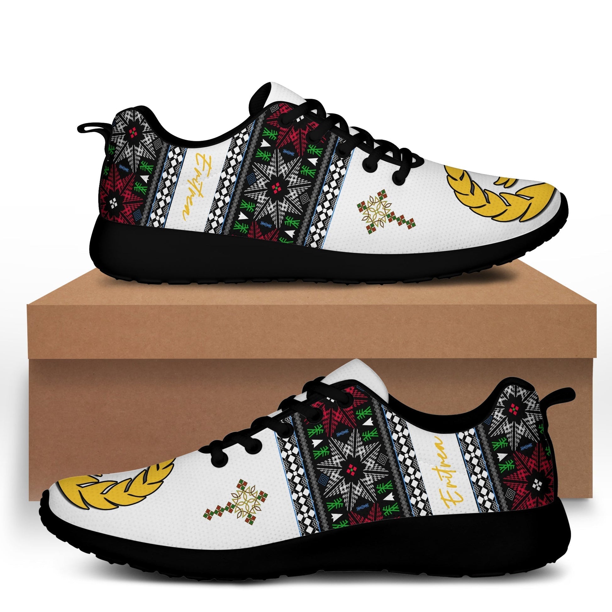 Eritrea Cross Sporty Sneakers Independence Day Proud Eritrean LT13