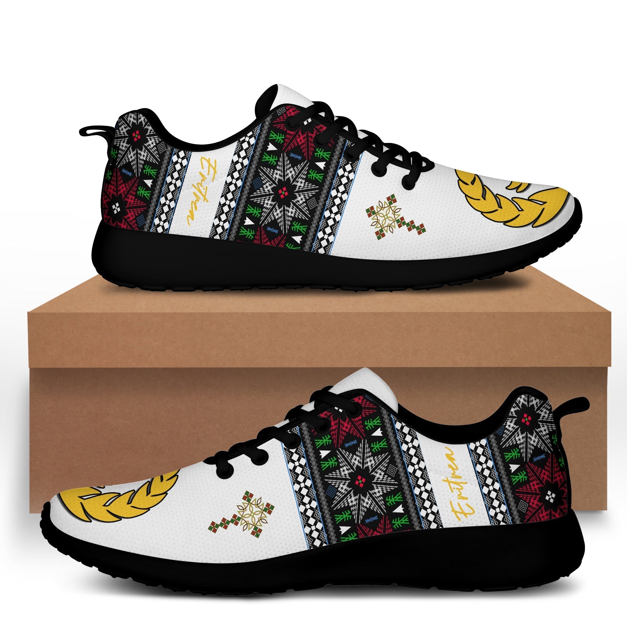 Eritrea Cross Sporty Sneakers Independence Day Proud Eritrean LT13