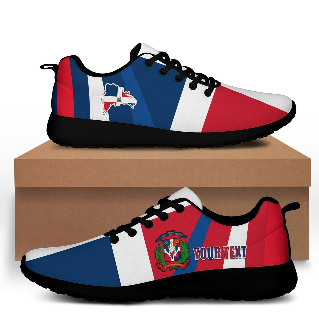 Dominican Republic Sporty Sneakers Dominicana Proud Style Flag LT13