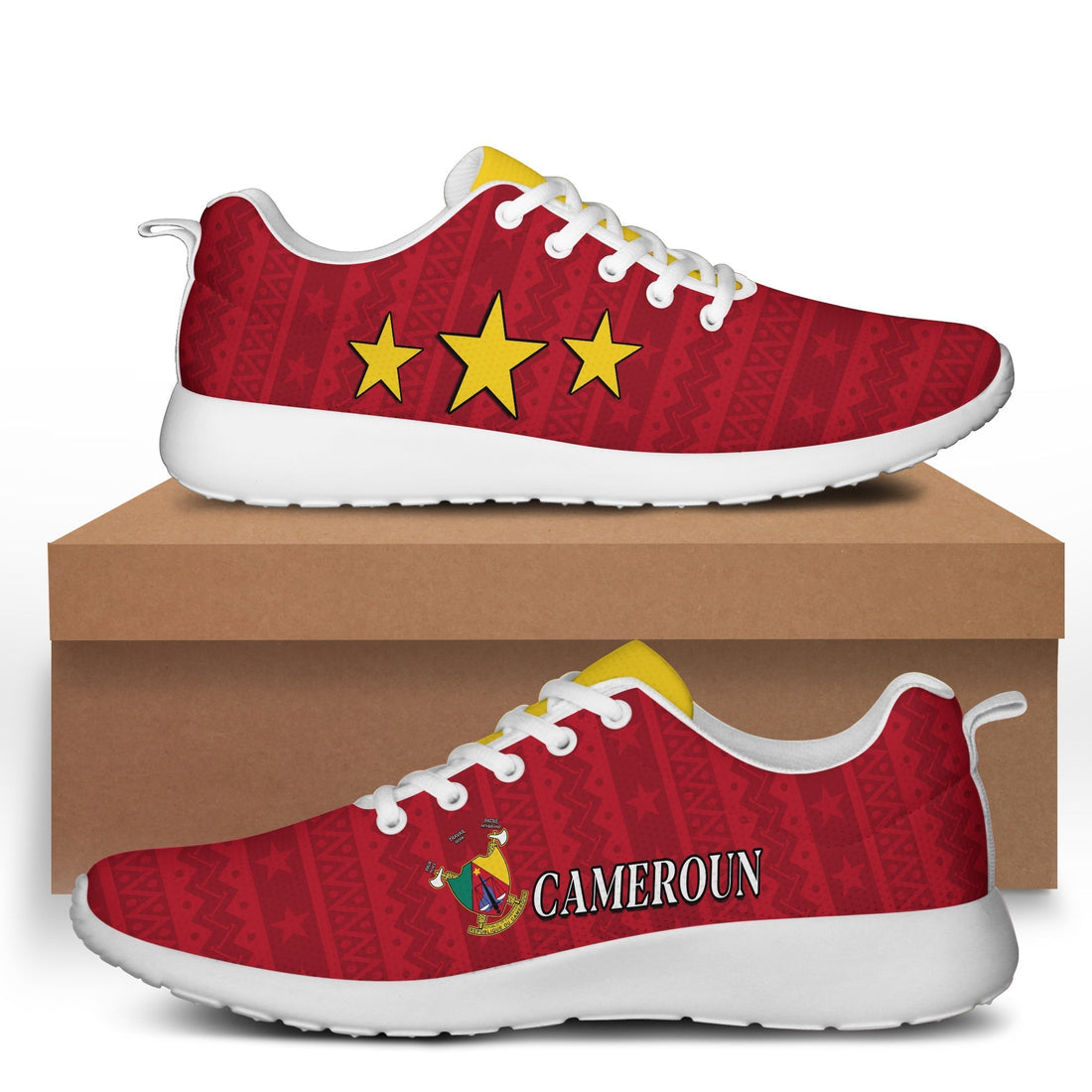 Cameroon Sporty Sneakers Independence Day Cameroonians Pattern LT13